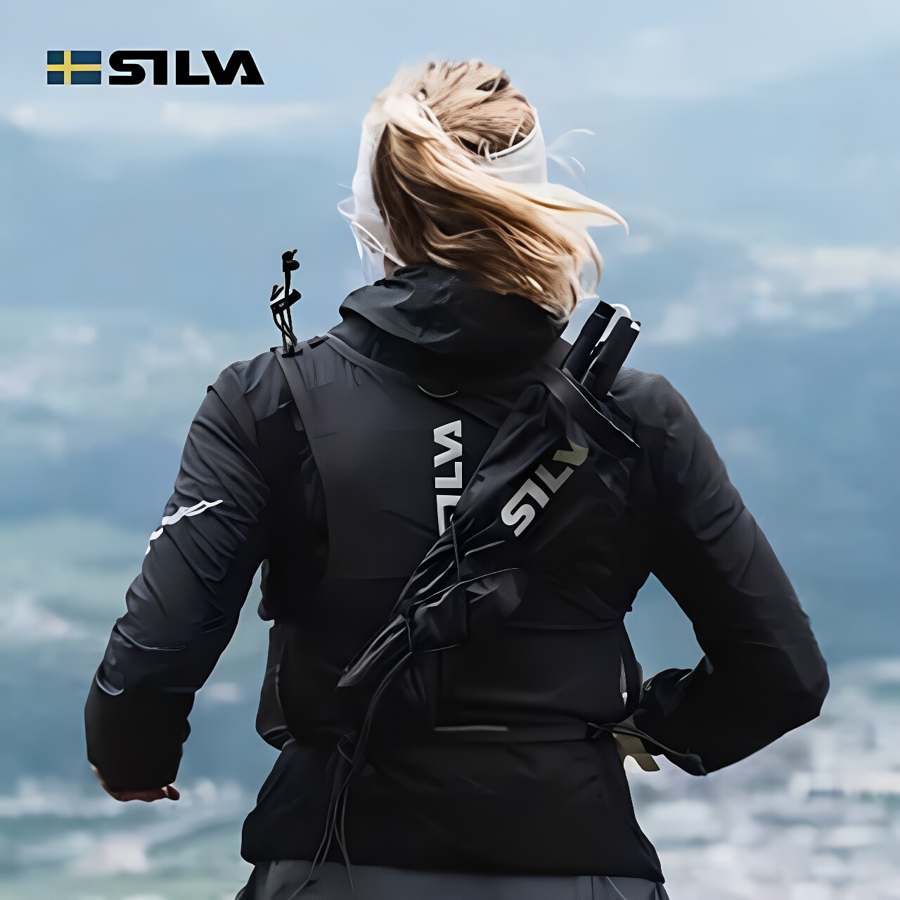 SILVA Strive Quiver越野手杖收纳袋户外跑步运动背袋便携杖袋