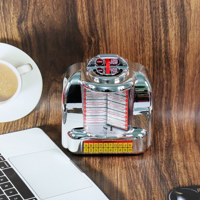 美版复古银色Jukebox 餐桌点唱机音箱 美式Vintage蓝牙音响收音机