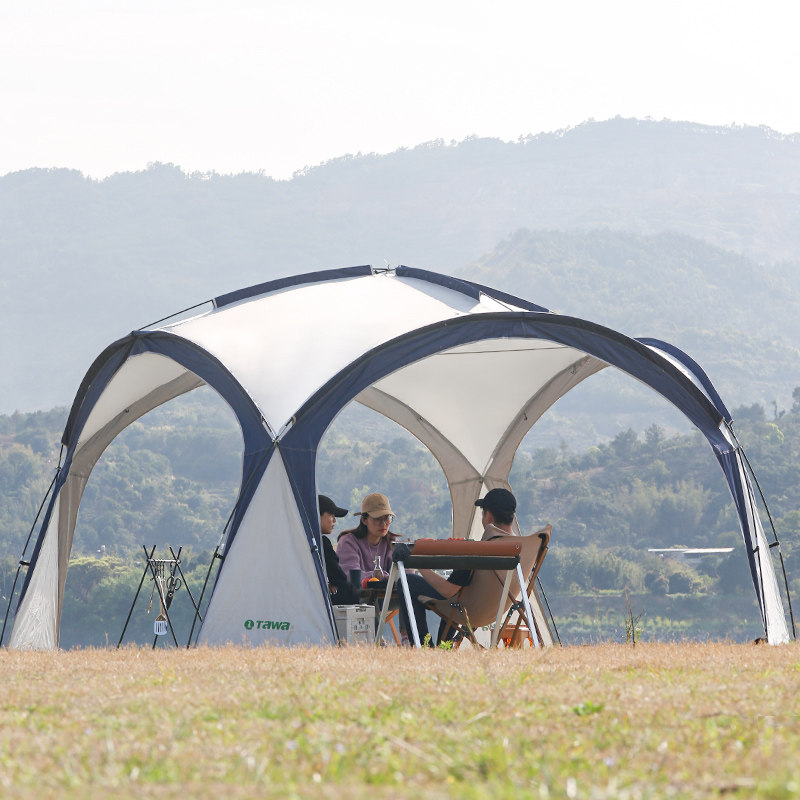 TAWA户外天幕帐篷遮阳棚便携式折叠野餐露营防晒防雨凉棚装备全套