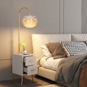 智能床头柜带灯简约现代轻奢无线充电网红小型替代收纳边柜置物架