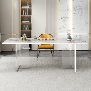 轻奢亚克力悬浮茶桌椅组合办公室接待功夫喝茶桌现代茶盘茶台一体