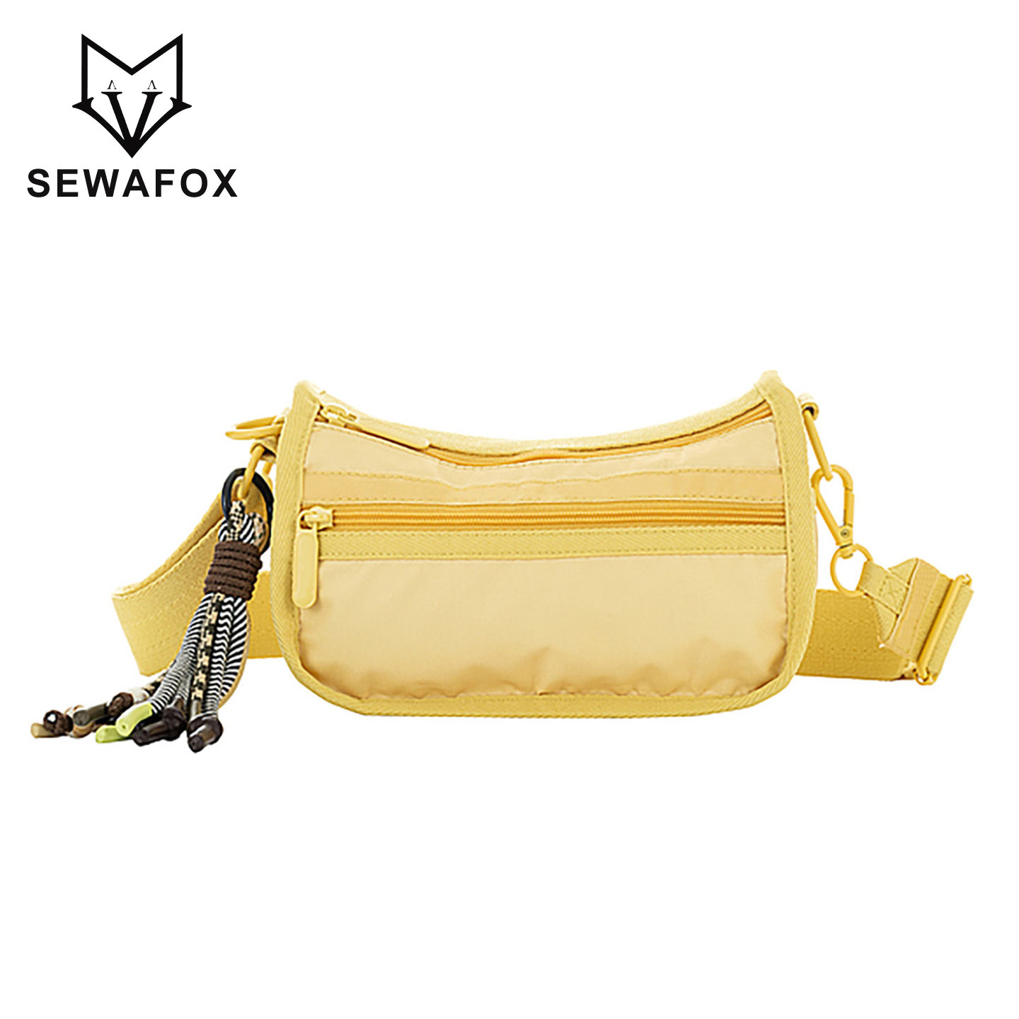 SEWAFOX/塞瓦狐多隔层单肩包2026新款小斜挎包女外出简约超轻小包