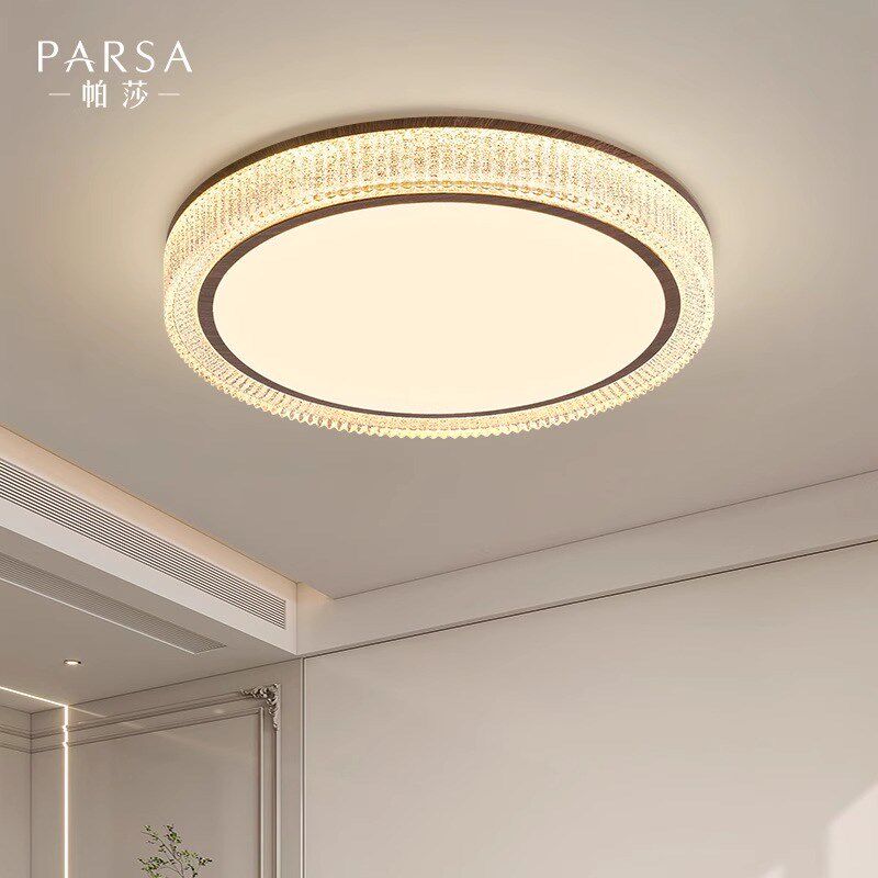 2025新款圆形现代简约璀璨卧室灯吸顶灯浪漫氛围感男孩女孩房间灯