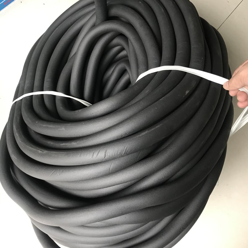 空调铜管保温棉 保温管6/10/13/16/19厚9/6mm天然橡塑黑色100米整