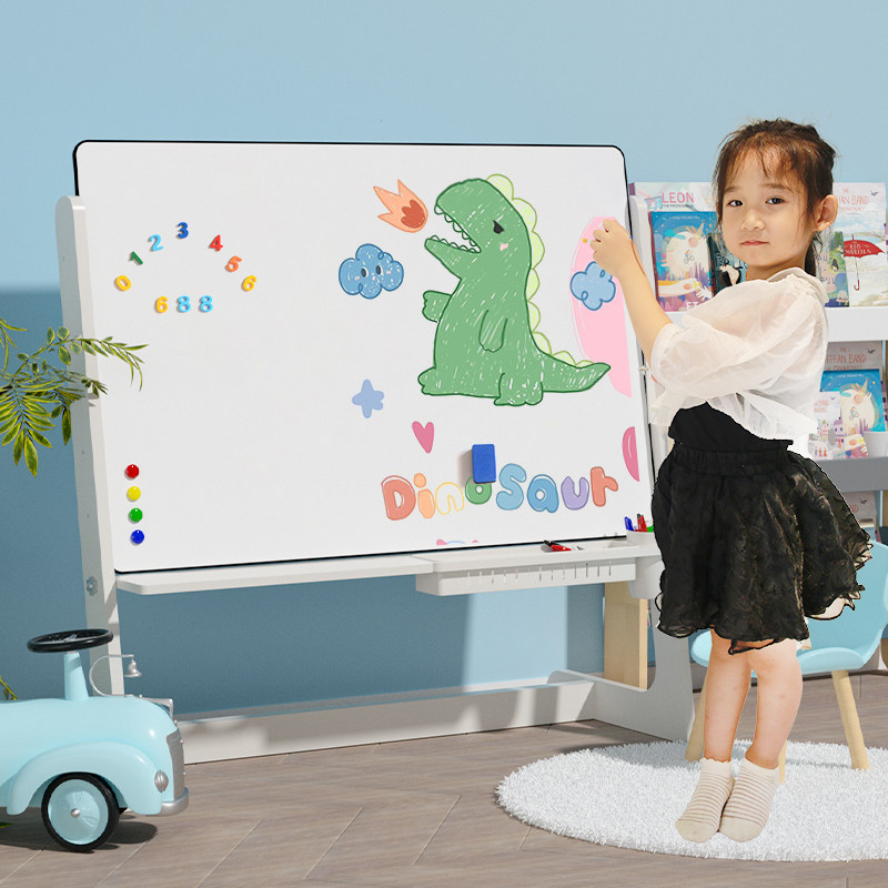 儿童家用磁性白板支架式小黑板画画板写字板教学涂鸦画架绘画可擦,玩具/童车/益智/积木/模型,画板,淘宝优惠券,粉丝福利购,淘宝优惠卷