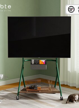 CABTE可移动电视支架落地推车简约电视柜艺术电视挂架55/65/75寸