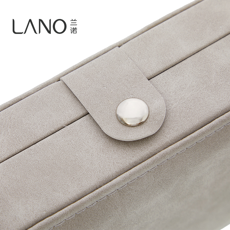 兰诺首饰盒双层精致项链耳饰戒指耳环首饰收纳盒简约便携饰品盒子