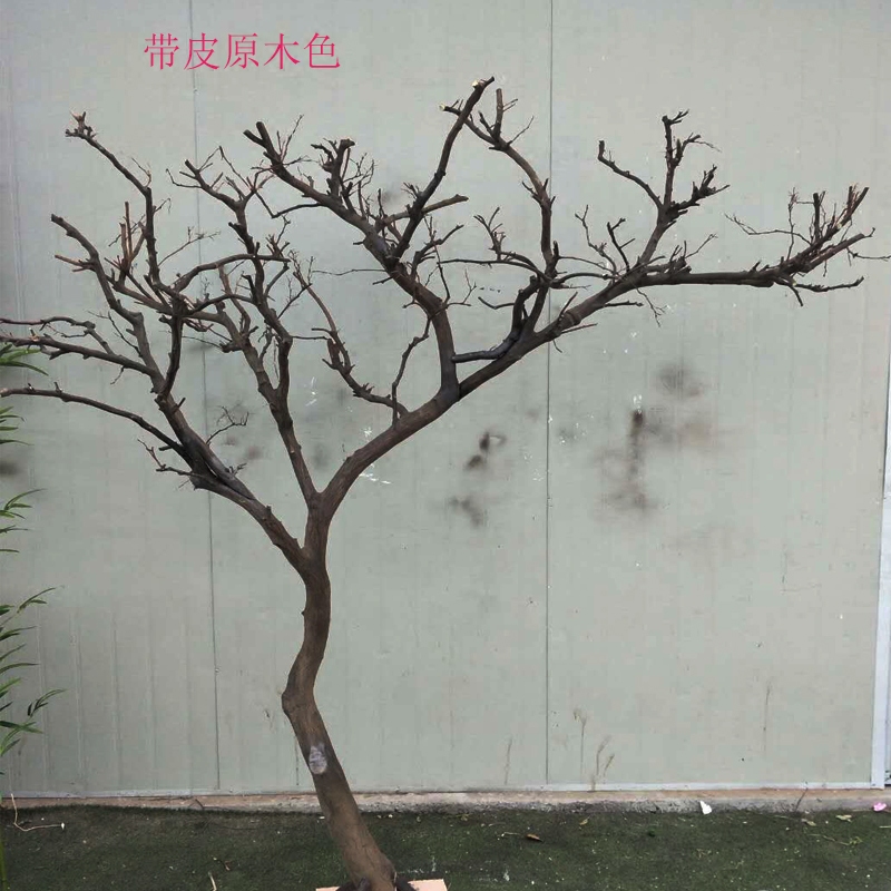 干树枝干枝树干白色许愿摆件枯树杆实木天然造型树假树仿真装饰树