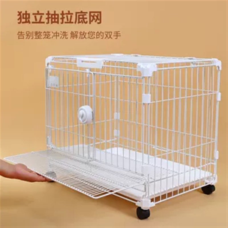 新款DIY方扣加粗加固狗笼中小型犬博美泰迪室内狗狗多层叠加笼子
