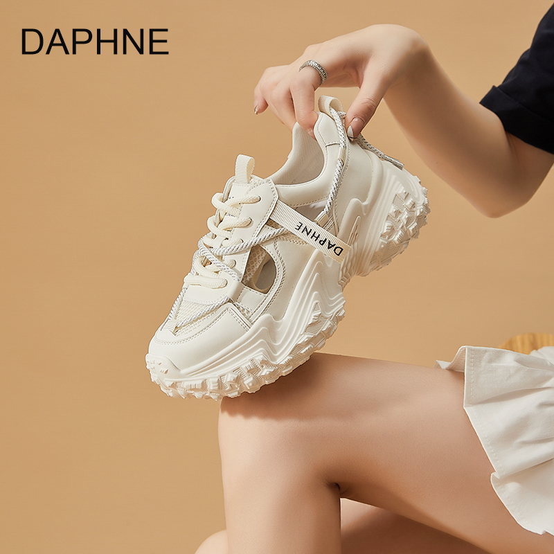 daphne百搭厚底仙女风老爹鞋