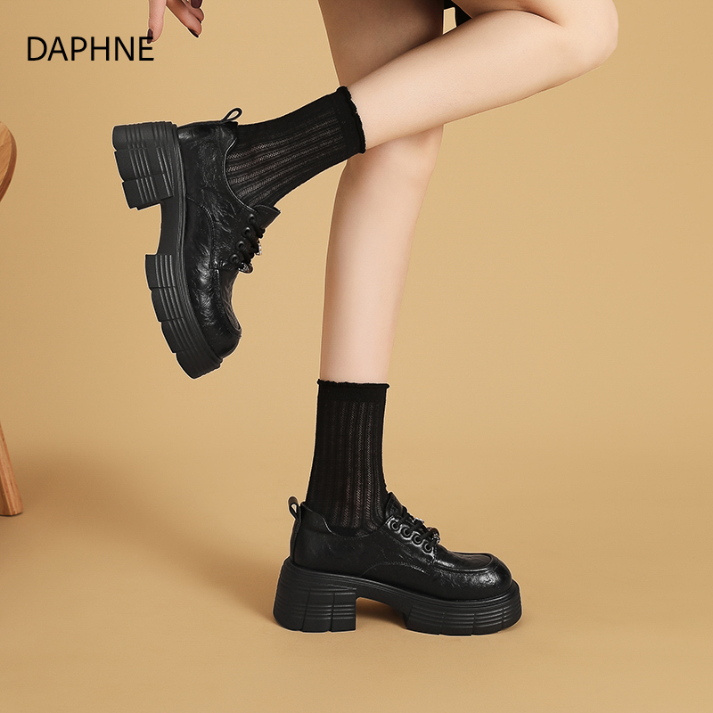 达芙妮2025新款潮流时尚女德比鞋