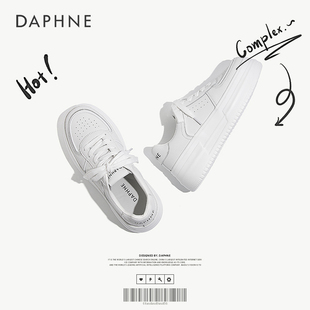 百搭透氣時(shí)尚 Daphne 達(dá)芙妮2025新款 厚底增高休閑板鞋 輕便運(yùn)動鞋