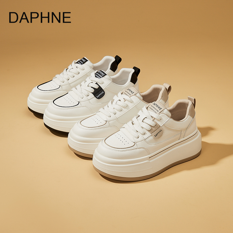 Daphne/达芙妮2025新款百搭小众休闲女鞋时尚轻便显腿细舒适板鞋