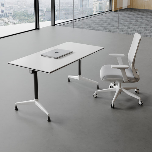 折叠会议桌培训桌椅组合移动办公桌长条桌教育机构拼接多功能课桌