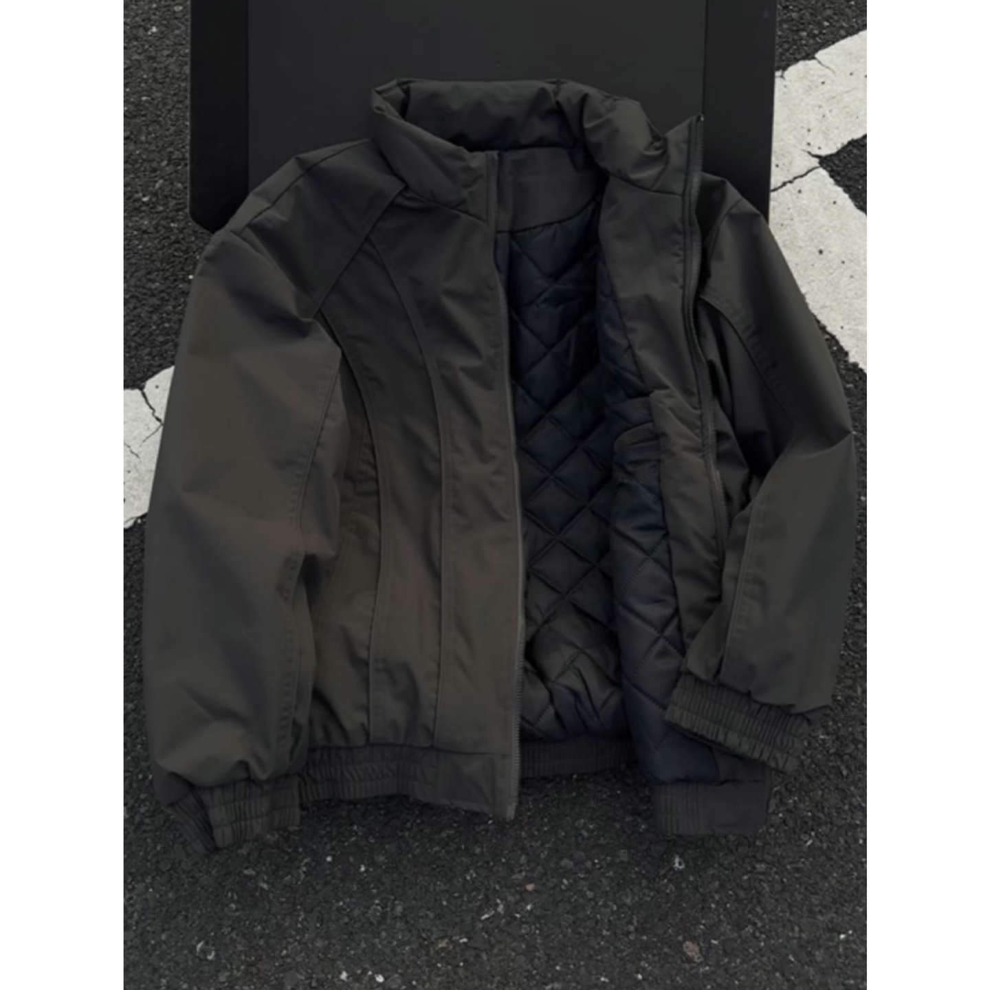 cleanfit解构立领飞行员夹克棉服