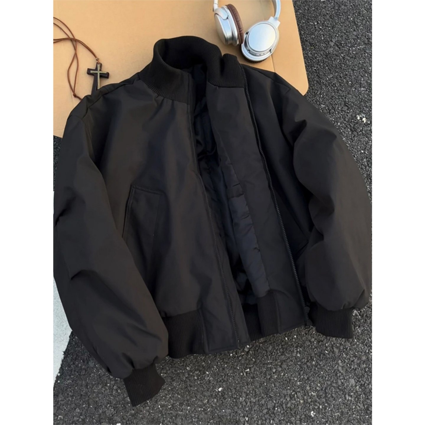 cleanfit飞行夹克棉服男款冬季