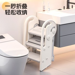 宝宝洗手台阶凳儿童洗漱台踩凳婴幼儿洗脸刷牙楼梯垫脚踏增高折叠