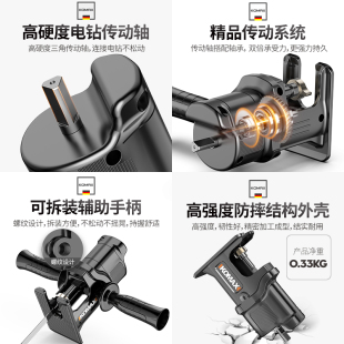 电钻变电锯家用小型手持往复锯伐木电动锯子木工切割锯万能马刀锯