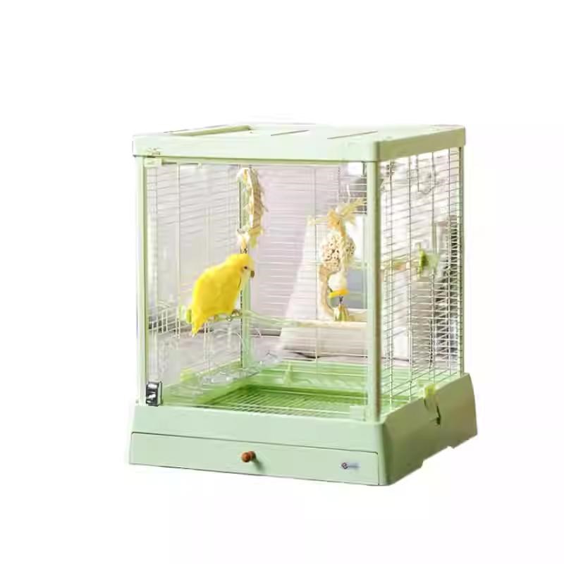 达洋B5001b4001鸟笼不锈钢景观笼玻璃门鹦鹉豪华别墅玄凤牡丹用