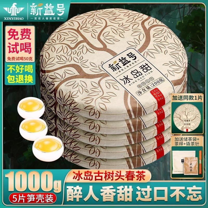 冰岛普洱茶生茶云南古树普洱春茶官方正品茶饼茶叶自己喝