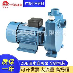 供应牌ZDB自吸泵清水型大流量高扬程增压泵厂家