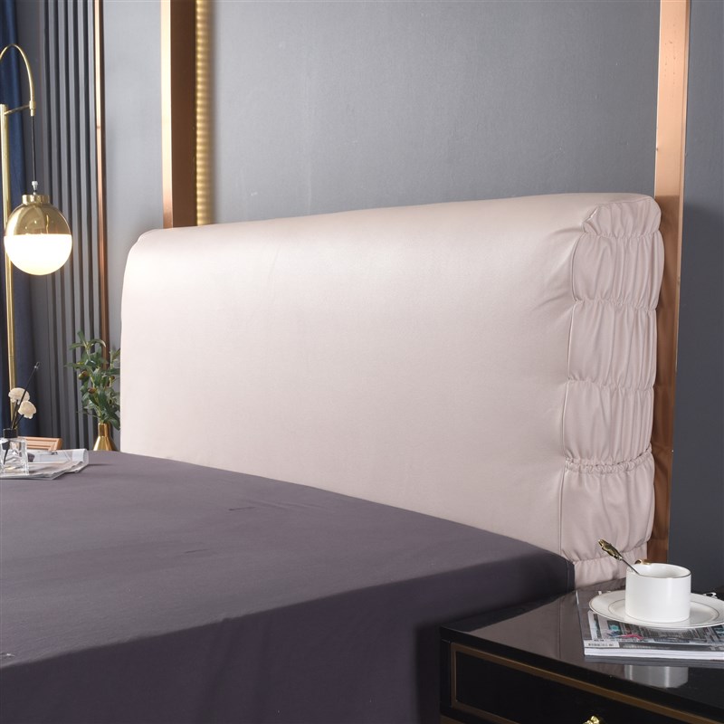 221年夏季新款皮床靠背罩全包防尘罩弹力床头罩皮质床头罩