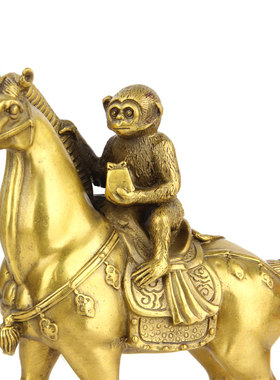 朴器 寸手持官印马上封侯 铜马