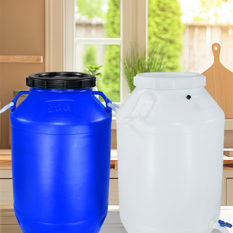 食品级塑料桶圆桶100升200斤家用储水桶发酵桶酵素桶酿酒桶密封桶