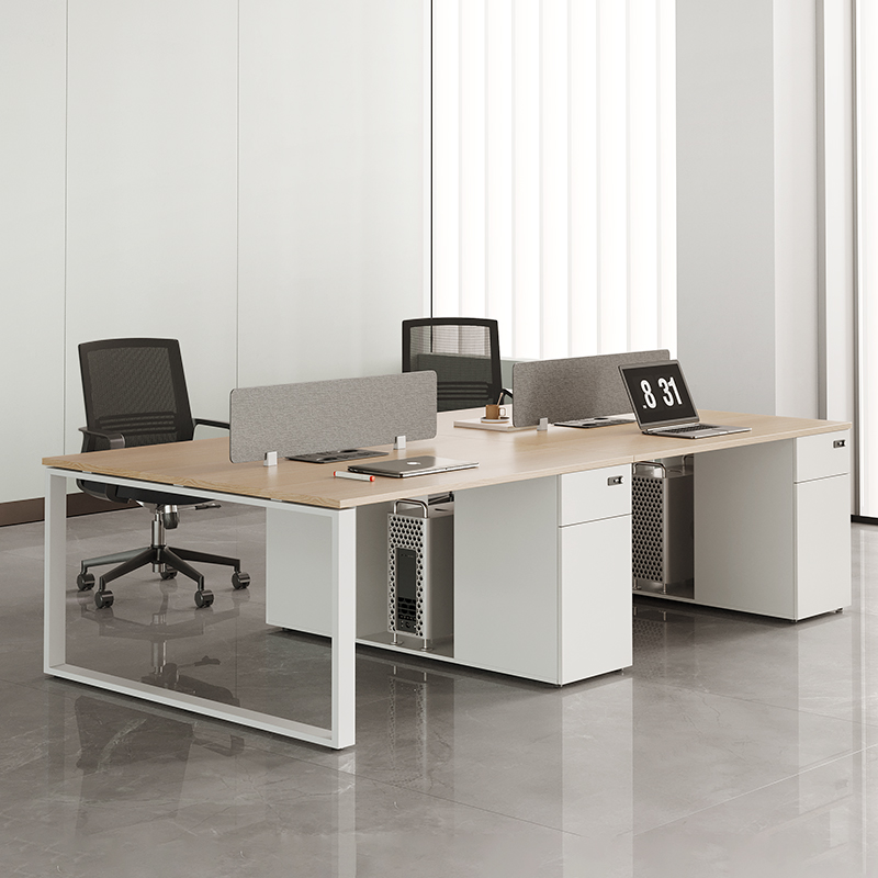办公桌员工位现代2人四人卡位屏风财务桌椅办公室电脑桌