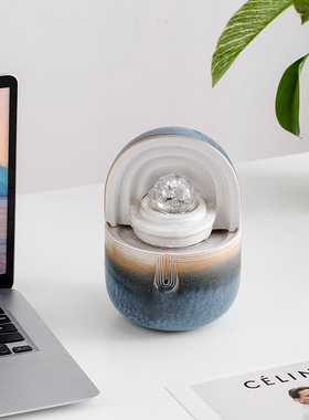 流水循环水小型插电UB静音迷你办公室桌面书房茶台装饰品