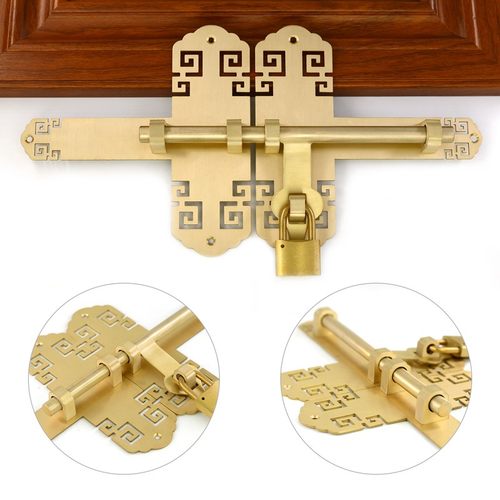 中式仿古木门插销花园庭院老式复古大门门扣门栓锁扣搭扣