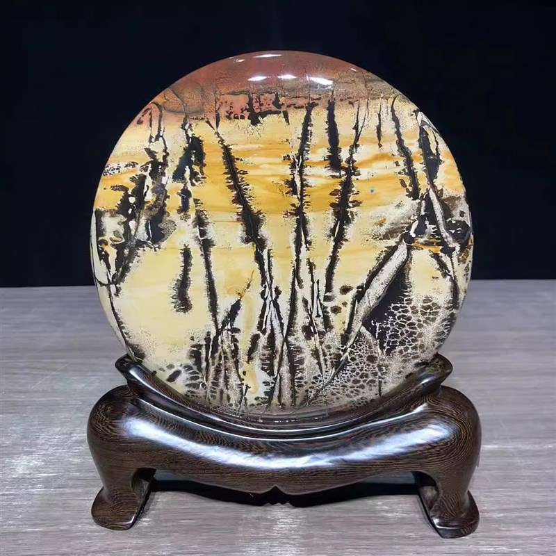 内有多款天然观赏石草花石头国画石奇石办公桌家居摆件小圆石乔迁