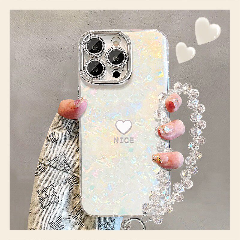 简笔爱心手链新款适用苹果17Promax手机壳iPhone16pro14小米17华为mate80pura80K90nova15荣耀400x300magic8