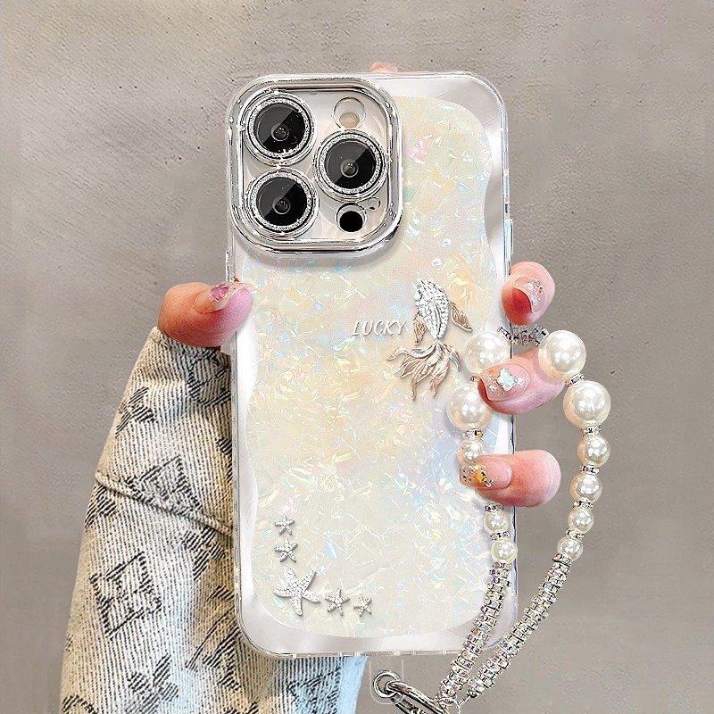 幸运金鱼手链新款适用苹果17Pro手机壳iPhone16max小米15华为mate70pura80K90nova14荣耀400x300magic8reno13
