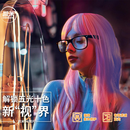 韩国凯米高度近视变色镜片