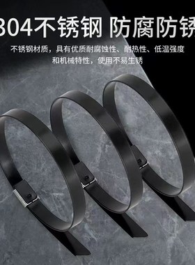 黑色喷塑扎带自锁式.mm*mmmm扎丝线束带