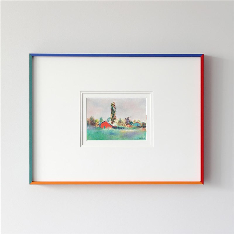蜂鸟集 多巴胺小众设计师彩色油画马装饰画客厅卧室美学高级挂画图片
