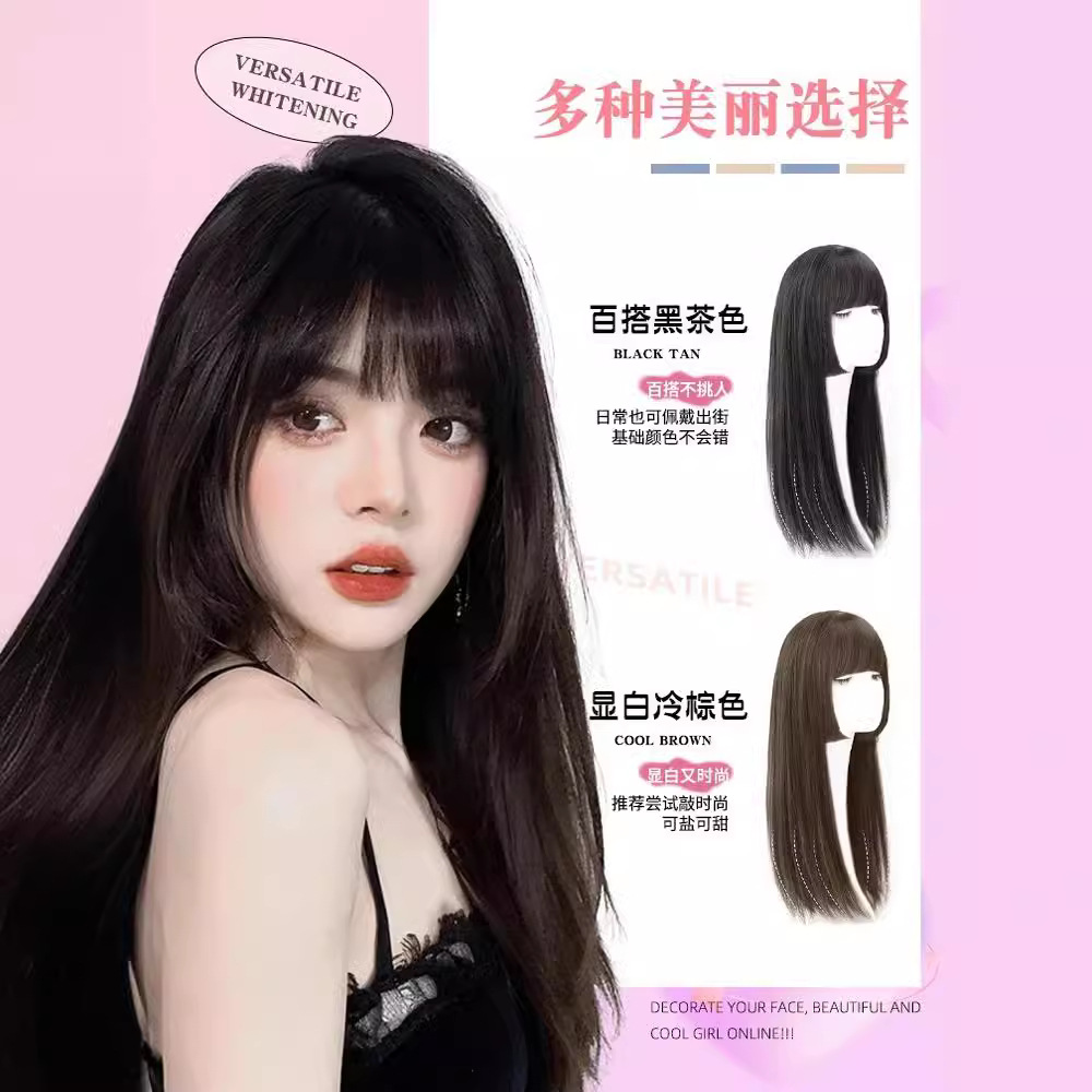 科尼公主切假发女长发自然仿真人发全头套lolita日系水母头假发套