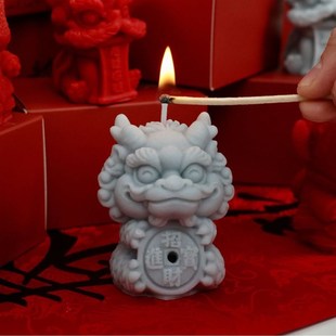 钱龙进宝龙年生肖龙造型香薰蜡烛春节新年礼物伴手礼家居摆件