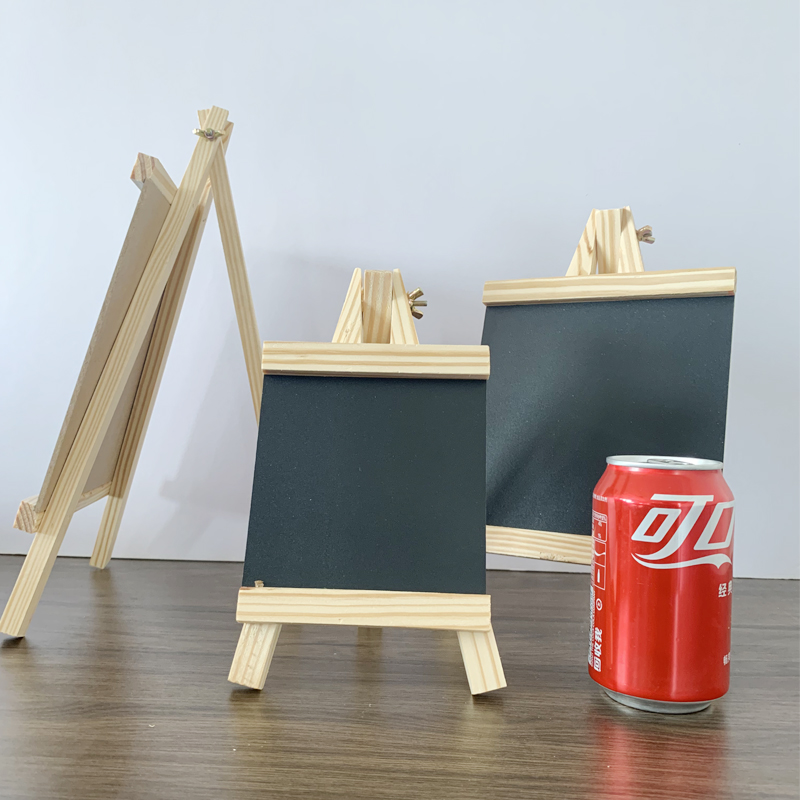 迷你桌面木质摆地摊小黑板写字广告立式咖啡餐厅奶茶店展示菜单牌