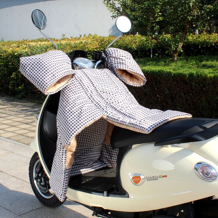 冬季电动车挡风被小型车挡腿分体挡风罩加绒加厚防雨护膝春秋保暖