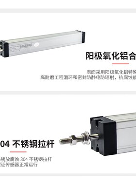 AOGESON注塑机电子尺LWH50~700mm拉杆式电阻尺直线位移传感器通用