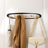 入门玄关钥匙杂物收纳挂架浴室免打孔墙壁毛巾浴球挂钩卧室门后