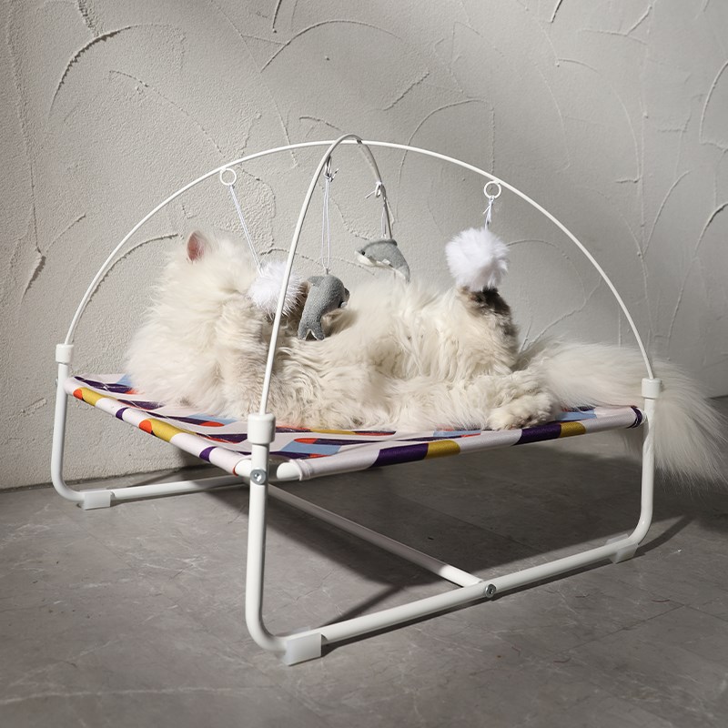 猫窝四季通用可拆洗睡觉用行军床猫咪摇篮床沙发宠物床猫床猫吊床