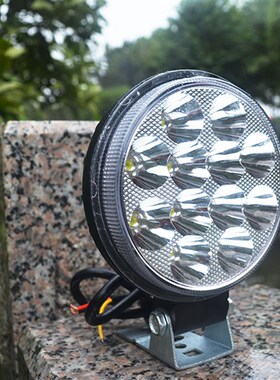 电动车灯led超亮摩托车改装外置射灯流氓大灯12v48v60v72v远近光