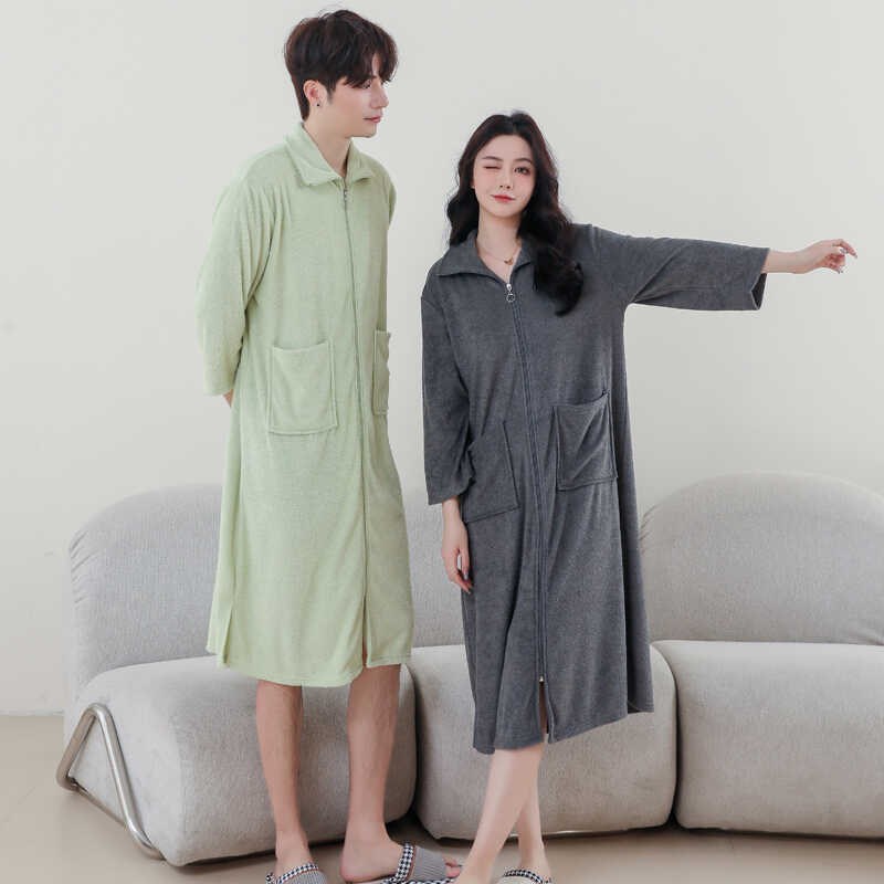 懒人浴巾男睡裙超吸水浴袍免擦毛巾料浴裙可穿可裹洗澡游泳睡衣女