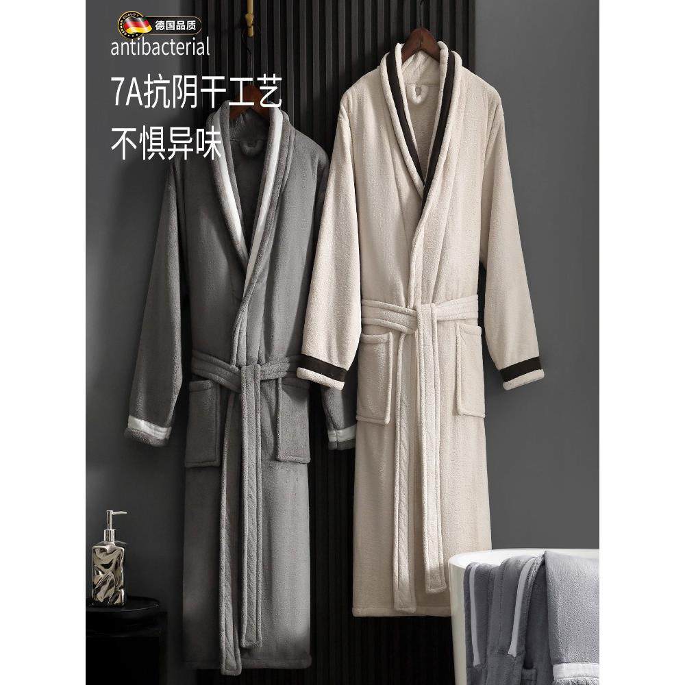 德国品质五星级酒店浴袍男女款四季通用纯棉速干浴衣2025新款睡袍