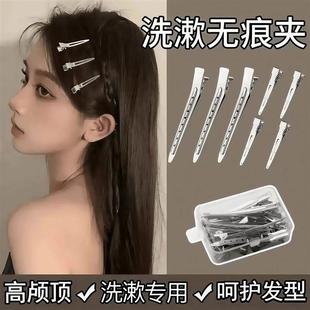 新款发根蓬松鸭嘴夹浏海无痕定位夹化妆师定型夹女高颅顶头饰发夹