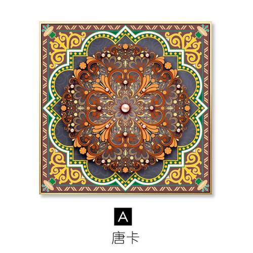 B亚K9K东南唐卡挂画泰式民族风客厅景墙装饰画厅酒店F765JM8H背餐