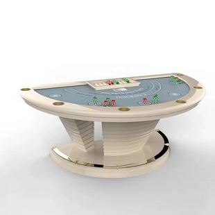 意式德州扑克桌竞技桌面筹码多人德扑棋牌室俱乐部德州桌子